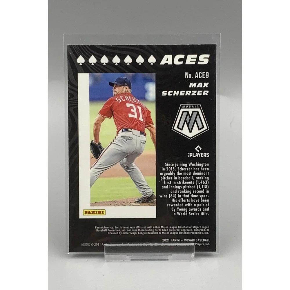 2021 panini mosaic aces‎ max sherzer Washington